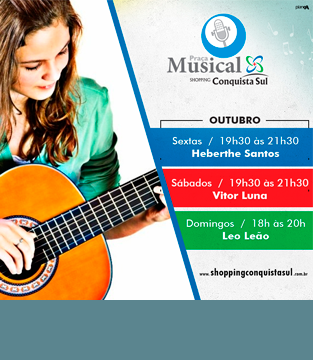 Programação Praça Musical Outubro