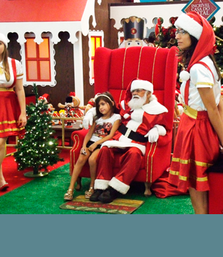 Confira como foi a chegada do Papai Noel Confira como foi a chegada do Papai Noel