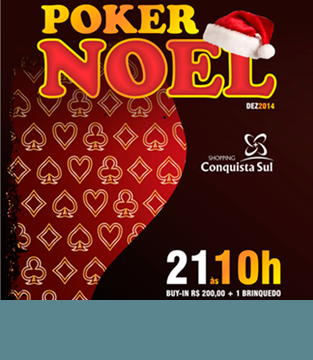 Poker Noel Shopping Conquista Sul