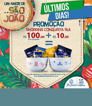 Regulamento da Promoção Shopping Conquista Sul Regulamento da Promoção Shopping Conquista Sul