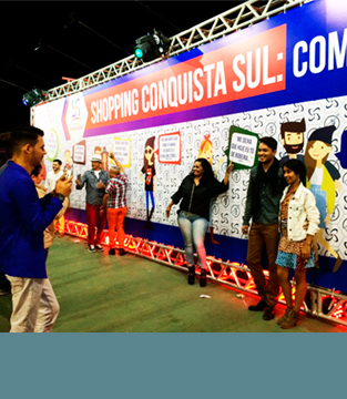 Painel do Shopping Conquista Sul faz sucesso no FIB 2015!