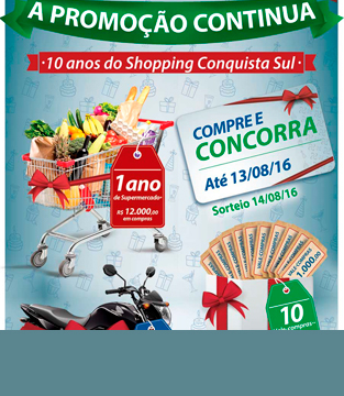 A promoção continua!