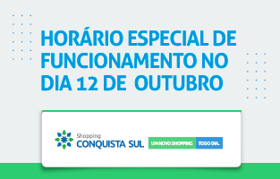 Horário especial do Dia das Crianças. Horário especial do Dia das Crianças.