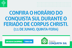 Funcionamento no feriado de Corpus Christi