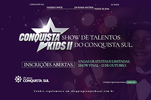 Conquista Kids – Inscrições abertas Conquista Kids – Inscrições abertas